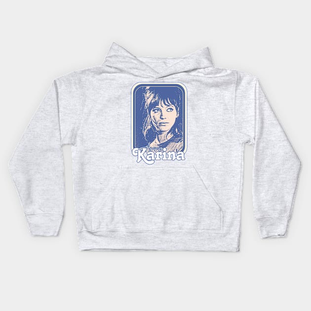 Anna Karina // Retro Original Nouvelle Vague Fan Design Kids Hoodie by DankFutura